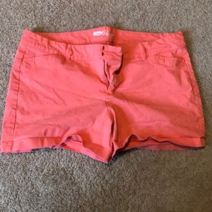 14 Old Navy pixie coral shorts